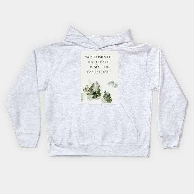 The Right Path Kids Hoodie by The Bandwagon Society